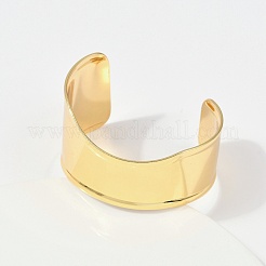 Браслеты-манжеты из нержавеющей стали 304 для женщин&nbsp;BJEW-Z097-10G