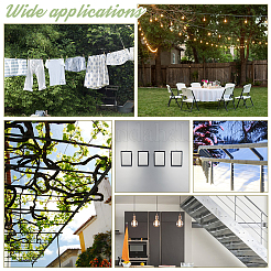 75 шт. 3-х стильный зажим для троса из нержавеющей стали 304 и алюминия FIND-GA0003-11