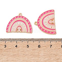 Подвески из цинкового сплава с эмалевой лентой для повышения осведомленности о раке груди&nbsp;ENAM-I079-02G-11