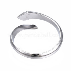 Кольцо-манжета из нержавеющей стали 304 с открытым плетением в виде змеи для женщин&nbsp;RJEW-T023-76P