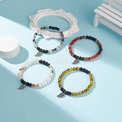 Эластичный браслет с натуральными венами дракона BJEW-JB08651