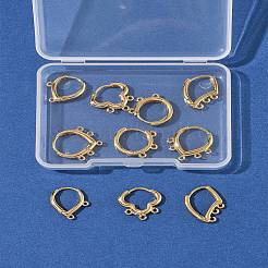 10 шт. 5 стиля латунная фурнитура для сережек-колец KK-FS0001-72