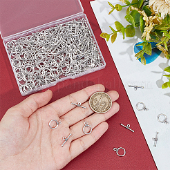 120 шт. застежки из сплава в тибетском стиле FIND-SP0001-21AS