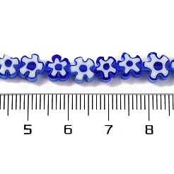 Ручной работы millefiori стеклянные бусины нитки LAMP-G164-01B