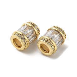 Латунные микро проложить Цирконий Европейский бисером KK-F872-03G