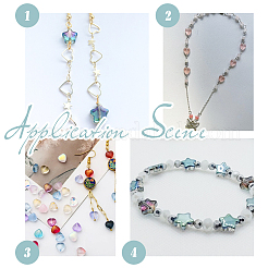 288 шт. 24 вида прозрачных и искусственных нефритовых и окрашенных распылением стеклянных бусин GLAA-AR0001-51