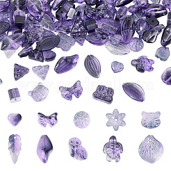 125 г прозрачных стеклянных бусин градиентного цвета&nbsp;GLAA-TA0003-58B