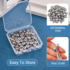360 шт. 3 стиля 316 нержавеющая сталь разделительные бусины&nbsp;STAS-TA0005-35