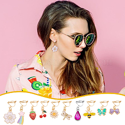 12 пара сережек-клипс из нержавеющей стали 304 EJEW-UN00015