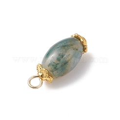 Подвески из натурального мохового агата (окрашенного и нагретого) PALLOY-JF04532-01