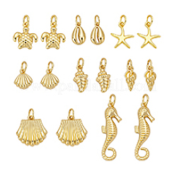 16шт 8 стиля латунные подвески&nbsp;KK-PH0013-86