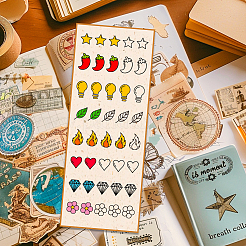 ПВХ пластиковые прозрачные штампы DIY-WH0631-0674