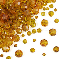 4 нити 4 стиля прозрачные стеклянные бусины с покрытием для выпечки DGLA-TA0001-32A