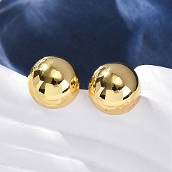 Полукруглые серьги-гвоздики из нержавеющей стали 304&nbsp;LS-EJEW-A125-80B-G