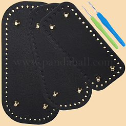 3 шт. 3 стиля вязание крючком сумки из искусственной кожи подкладка для формирования низа ногтя&nbsp;DIY-CL0002-15