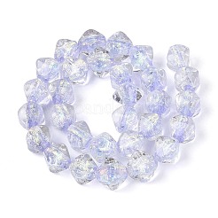 Ручной стеклянные фольга бисер пряди&nbsp;FOIL-N033-01B