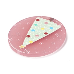 Подвески из смолы с рисунком 3d с рождественской тематикой&nbsp;LS-RESI-I036-10