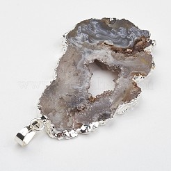 Натуральный Geode Агат подвески G-G950-02P