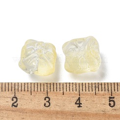 Выпечка расписные прозрачные стеклянные бусины&nbsp;GLAA-C035-01K