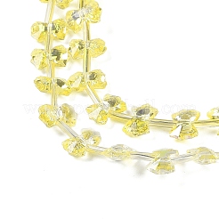 Стеклянные бусины с гальваническим покрытием &nbsp;EGLA-B007-03A-HP01