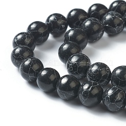 Синтетических нитей бирюзовые бусы&nbsp;G-H263-01B