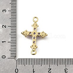 Шармы-соединители из латуни с паве из кубического циркония&nbsp;KK-Q066-12G