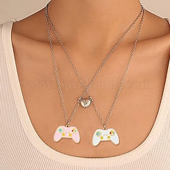 15шт 3 цвета сплава эмалевые подвески&nbsp;ENAM-YW0006-61