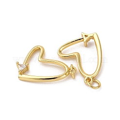 Латунные микро проложить кубического циркония подвески&nbsp;KK-P308-10G