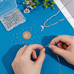 300 шт. латунные распорные бусины для покрытия стойки&nbsp;KK-PH0012-43B-S