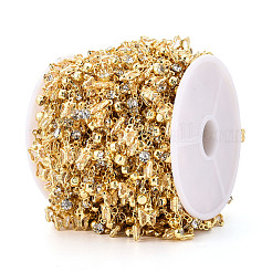 Латунные стеклянные цепочки-подвески в виде бабочек CHC-T018-12B-G