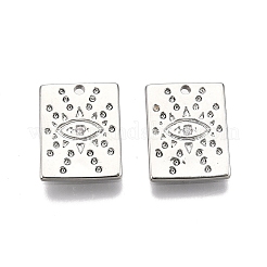 Латунные микропаве прозрачные кубические циркониевые подвески&nbsp;KK-C005-12P