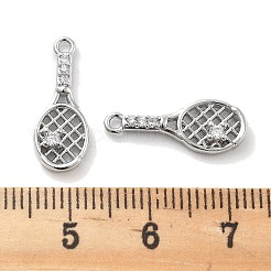 Подвески из латуни с покрытием из прозрачного кубического циркония&nbsp;KK-M102-15P-A