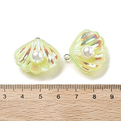 Подвески из искусственного жемчуга из смолы с переливающимся блеском&nbsp;RESI-I062-01D