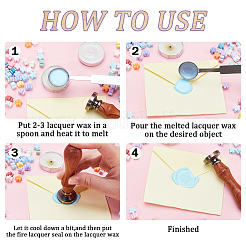 400 шт. цветочные частицы сургуча DIY-CP0009-26