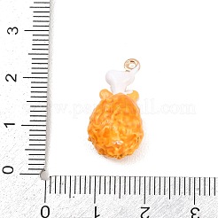 Эмалевые подвески из сплава с изображением голеней креветок&nbsp;LS-ENAM-P264-01F-G