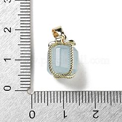 Подвески в подарочной коробке с натуральным аквамарином&nbsp;LS-G-P523-01G-03