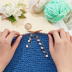 Кубический шарм вязание встречных рядов цепочек HJEW-PH01692