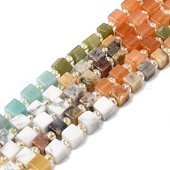 Нити бусин из натурального хаулита G-H333-03I