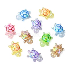 Непрозрачные акриловые бусины с УФ-покрытием OACR-CJC0006-27