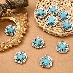 10шт подвески из синтетической бирюзы&nbsp;FIND-YW0009-37