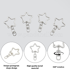20 шт. застежки для брелка из цинкового сплава&nbsp;FIND-SP0004-20P