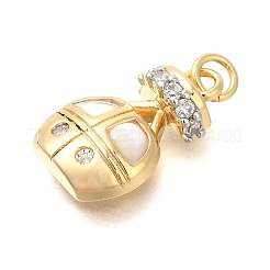 Латунные микро проложить кубического циркония подвески KK-U040-06G