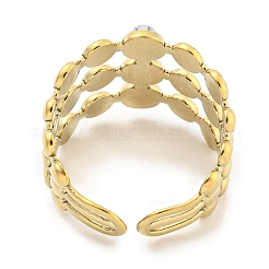 Ионное покрытие (ip) 304 нержавеющая сталь синтетические бирюзовые манжеты кольца&nbsp;G-Z056-05G-05