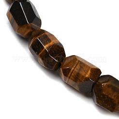 Природных тигровый глаз бисер нитей G-F796-C09-01