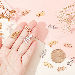 12 шт. подвески из нержавеющей стали 304 двух цветов&nbsp;STAS-DC0004-49