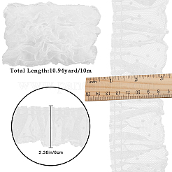 10 м полиэстеровая плиссированная кружевная лента для отделки&nbsp;DIY-GF0009-03C
