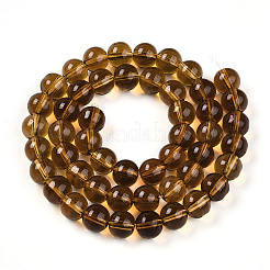 Прозрачные стеклянные бусины GLAA-T032-T8mm-23