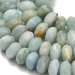 Природные Аквамарин бисер нитей G-H329-G01-16mm