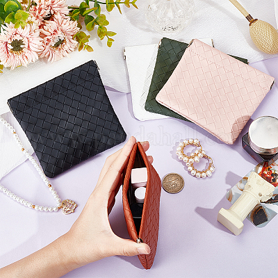 5 шт. 5-х цветные прямоугольные многоцелевые косметички из искусственной кожи ABAG-HY0001-12-1