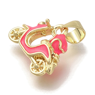 Подвески из латуни с эмалью в стойку KK-I720-16G-02-1